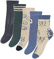 Minymo Socks - 5-Pack - Army Green