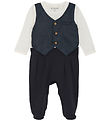 Minymo Jumpsuit - Blue/White/Black