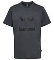 Hummel T-skjorte - HmlTres - Asfalt/Black