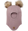 Mikk-Line Balaclava - Wool - Twilight Mauve w. Pom-Pom