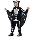 Smiffys Búningur - Bat Skeleton - Svart/Hvítur