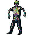 Smiffys Búningur - Glow In The Dark Skeleton - Multi