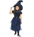 Smiffys Búningur - Deluxe Midnight Witch - Blár