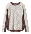 Name It Blouse - Wool - NkfWillto - Sparrow/Aop