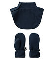 Name It Mittens/Neck Warmer - Fleece - NmnMar - Dark Sapphire