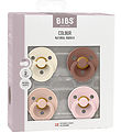 BIBS Colour Pacifiers - Size 2 - 4-Pack - Round - Blush Mix