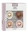 BIBS Bohemia Pacifiers - Size 1 - 4-Pack - Round - Blush Mix