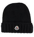 Moncler Beanie - Wool - Black