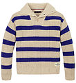 Tommy Hilfiger Bluse - Strick - Keilabsatz Blue Stripe Classic+