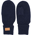 Melton Mittens - Knitted - Wool - Peacoat Blue
