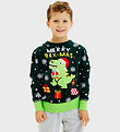 Jule-Sweaters Blouse - Sweet Christmas Dino - Green
