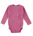 Joha Bodysuit L/æ - Wool - Raspberry