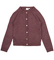 The New Cardigan - Prjónað - TnEve - Crushed Berry