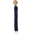 Smallstuff Pacifier Clip - Wool - Navy