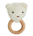 Smallstuff Rattle - Bear - Wool - Off White