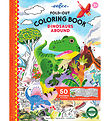 Eeboo Fold Out Colouring Book w. Stickers - Dinosaurs