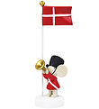 Kids by Friis Table Figurine - Mouse w. Flag/Trumpet