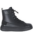 Calvin Klein Stígvél - Lace-Up - Svart