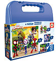 Educa Puzzlespiel - 4 verschiedene - Spidey Ente Sein Erstaunlic