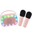 Lalarma Speaker w. 2 Microphones - Wireless - Karaoke - Rose