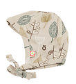 Katvig Baby Hat - Beige w. Leaves