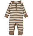 Katvig Strampler - Braun/Beige gestreift