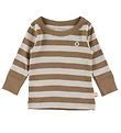 Katvig Bluse - Braun/Beige gestreift