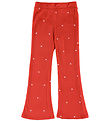 Vero Moda Girl Trousers - VmVelvet - Chinese Red/Hearts