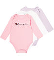 Champion Bodysuit L/æ - 3-Pack - Prism Pink