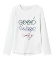 Name It Blouse - NkfVix - Bright White/Good Vibes Wed