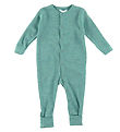 Joha Pyjamapak m. Voeten - Wol - Groen