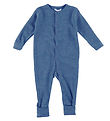 Joha Pyjamapak m. Voeten - Wol - Denim Blauw