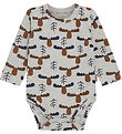 Hust and Claire Bodysuit L/æ - Billy - Soft Grey Melange