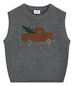 Hust and Claire Waistcoat - Knitted - Princo - Grey Mist Melange