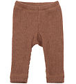 Joha Leggings - Knitted - Wool - Brown