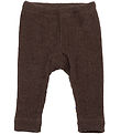 Joha Leggings - Knitted - Wool - Dark Brown