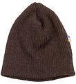 Joha Beanie - Knitted - Wool - 2-layer - Dark Brown