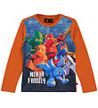 LEGO® Ninjago Blouse - LWTano 701 - Dark Orange w. Print