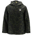 DC Winter Coat - Basic Print - Stacked Black