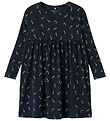 Name It Dress - Rib - NmfDab - Dark Sapphire w. Christmas sticks
