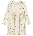 Name It Dress - Rib - NmfDab - Summer Sand w. Christmas Trees