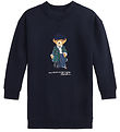 Polo Ralph Lauren Sweatkleid - Navy m. Kuscheltier
