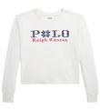 Polo Ralph Lauren Bluse - Kurz geschnitten - Weiß m. Strickerei