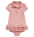 Polo Ralph Lauren Kleid m. Bloomers - Rosa m. Rüschen