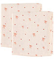 Cam Cam Spucktücher - 70x70 cm - 2er-Pack - Schleifen