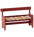 Maileg Miniature Bench - Mouse - Red