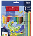 Faber-Castell Buntstifte - 24 st. - Grip Dino