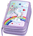 Faber-Castell Pencil Case w. Contents - Unicorn - Purple