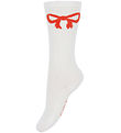 Mini Rodini Kniestrümpfe - Bow - Offwhite