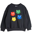 Mini Rodini Peysa - Cool Kettir - Black